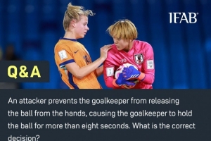 IFAB回复网友提问门将新规：8秒持球从门将未受干扰控球开始计算
