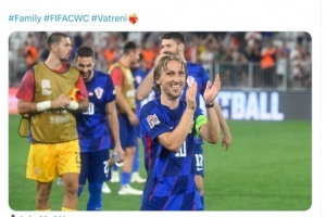 克罗地亚队社媒:祝贺莫德里奇晋级世俱杯半决赛